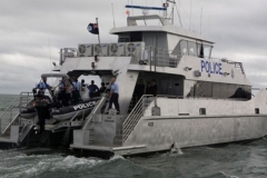Police Boat Toughened Glass Windows