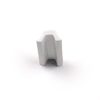 White Aluminium Frame Rubber Screw Cover Trim